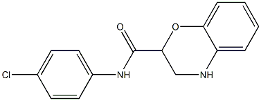 N-(4-chlorophenyl)-3,4-dihydro-2H-1,4-benzoxazine-2-carboxamide Struktur