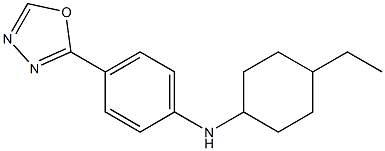 N-(4-ethylcyclohexyl)-4-(1,3,4-oxadiazol-2-yl)aniline Struktur