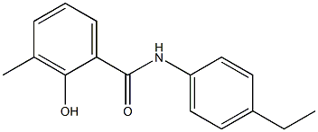 N-(4-ethylphenyl)-2-hydroxy-3-methylbenzamide Struktur