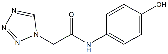 N-(4-hydroxyphenyl)-2-(1H-1,2,3,4-tetrazol-1-yl)acetamide Struktur