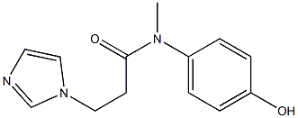 N-(4-hydroxyphenyl)-3-(1H-imidazol-1-yl)-N-methylpropanamide Struktur