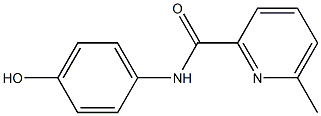 N-(4-hydroxyphenyl)-6-methylpyridine-2-carboxamide Struktur