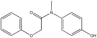 N-(4-hydroxyphenyl)-N-methyl-2-phenoxyacetamide Struktur