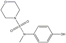 N-(4-hydroxyphenyl)-N-methylmorpholine-4-sulfonamide Struktur