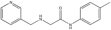 N-(4-methylphenyl)-2-[(pyridin-3-ylmethyl)amino]acetamide Struktur