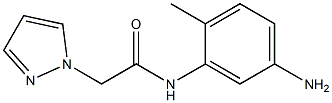 N-(5-amino-2-methylphenyl)-2-(1H-pyrazol-1-yl)acetamide Struktur