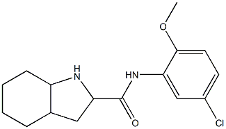 N-(5-chloro-2-methoxyphenyl)-octahydro-1H-indole-2-carboxamide Struktur