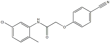 N-(5-chloro-2-methylphenyl)-2-(4-cyanophenoxy)acetamide Struktur