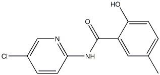 N-(5-chloropyridin-2-yl)-2-hydroxy-5-methylbenzamide Struktur