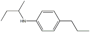 N-(butan-2-yl)-4-propylaniline Struktur