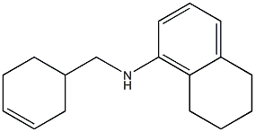 N-(cyclohex-3-en-1-ylmethyl)-5,6,7,8-tetrahydronaphthalen-1-amine Struktur