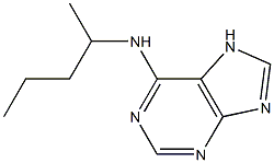 N-(pentan-2-yl)-7H-purin-6-amine Struktur