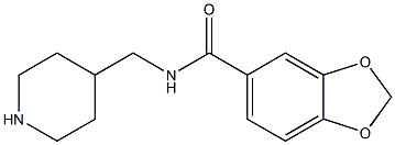 N-(piperidin-4-ylmethyl)-2H-1,3-benzodioxole-5-carboxamide Struktur