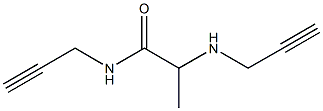 N-(prop-2-yn-1-yl)-2-(prop-2-yn-1-ylamino)propanamide Struktur