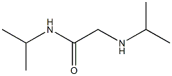 N-(propan-2-yl)-2-(propan-2-ylamino)acetamide Struktur