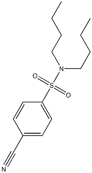 N,N-dibutyl-4-cyanobenzene-1-sulfonamide Struktur