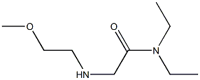 N,N-diethyl-2-[(2-methoxyethyl)amino]acetamide Struktur