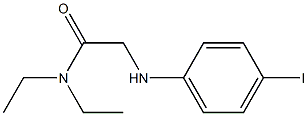 N,N-diethyl-2-[(4-iodophenyl)amino]acetamide Struktur