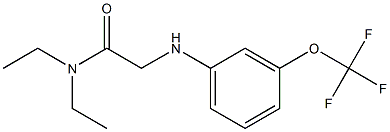 N,N-diethyl-2-{[3-(trifluoromethoxy)phenyl]amino}acetamide Struktur