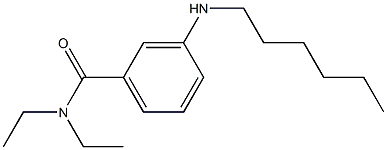 N,N-diethyl-3-(hexylamino)benzamide Struktur