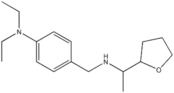 N,N-diethyl-4-({[1-(oxolan-2-yl)ethyl]amino}methyl)aniline Struktur