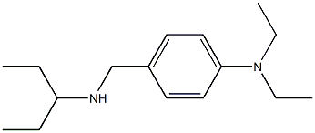 N,N-diethyl-4-[(pentan-3-ylamino)methyl]aniline Struktur