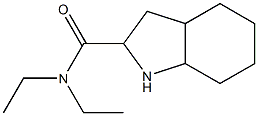 N,N-diethyloctahydro-1H-indole-2-carboxamide Struktur