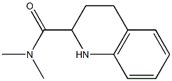 N,N-dimethyl-1,2,3,4-tetrahydroquinoline-2-carboxamide Struktur