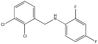 N-[(2,3-dichlorophenyl)methyl]-2,4-difluoroaniline Struktur