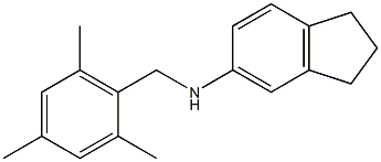 N-[(2,4,6-trimethylphenyl)methyl]-2,3-dihydro-1H-inden-5-amine Struktur