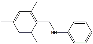 N-[(2,4,6-trimethylphenyl)methyl]aniline Struktur