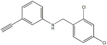 N-[(2,4-dichlorophenyl)methyl]-3-ethynylaniline Struktur