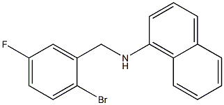 N-[(2-bromo-5-fluorophenyl)methyl]naphthalen-1-amine Struktur