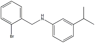 N-[(2-bromophenyl)methyl]-3-(propan-2-yl)aniline Struktur