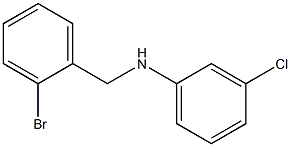 N-[(2-bromophenyl)methyl]-3-chloroaniline Struktur