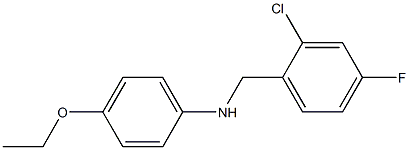 N-[(2-chloro-4-fluorophenyl)methyl]-4-ethoxyaniline Struktur