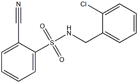 N-[(2-chlorophenyl)methyl]-2-cyanobenzene-1-sulfonamide Struktur