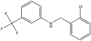 N-[(2-chlorophenyl)methyl]-3-(trifluoromethyl)aniline Struktur