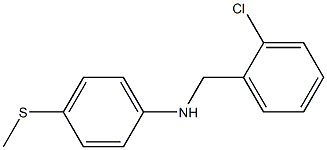 N-[(2-chlorophenyl)methyl]-4-(methylsulfanyl)aniline Struktur