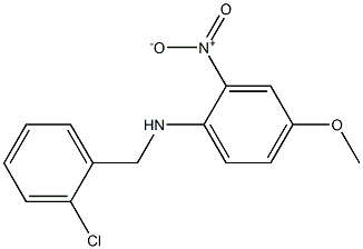 N-[(2-chlorophenyl)methyl]-4-methoxy-2-nitroaniline Struktur