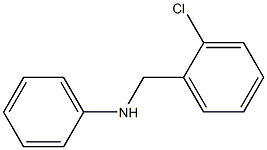 N-[(2-chlorophenyl)methyl]aniline Struktur