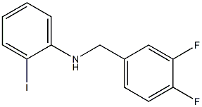 N-[(3,4-difluorophenyl)methyl]-2-iodoaniline Struktur