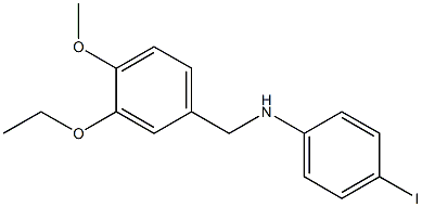 N-[(3-ethoxy-4-methoxyphenyl)methyl]-4-iodoaniline Struktur