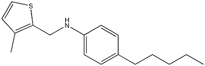 N-[(3-methylthiophen-2-yl)methyl]-4-pentylaniline Struktur