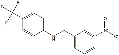 N-[(3-nitrophenyl)methyl]-4-(trifluoromethyl)aniline Struktur