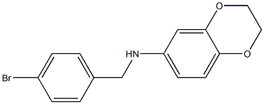 N-[(4-bromophenyl)methyl]-2,3-dihydro-1,4-benzodioxin-6-amine Struktur