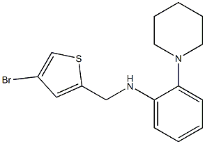 N-[(4-bromothiophen-2-yl)methyl]-2-(piperidin-1-yl)aniline Struktur