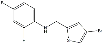 N-[(4-bromothiophen-2-yl)methyl]-2,4-difluoroaniline Struktur