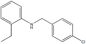 N-[(4-chlorophenyl)methyl]-2-ethylaniline Struktur