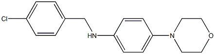 N-[(4-chlorophenyl)methyl]-4-(morpholin-4-yl)aniline Struktur